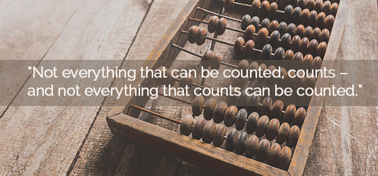 Only What Can Be Counted?